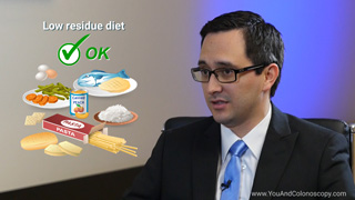 What can I eat or drink before a colonoscopy?